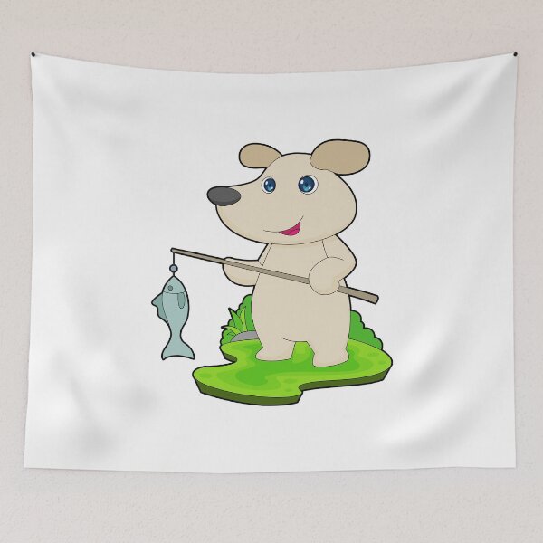 Item preview, Dog Fisher Fishing rod Fishing designed and sold by Snabdesign84.