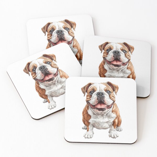 Item preview, Playful English Bulldog - cut out along the outlines designed and sold by SteadyRolling.