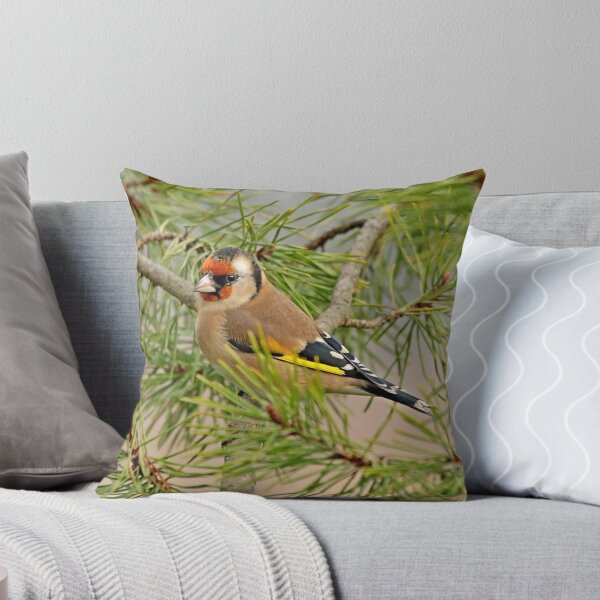 Item preview, European Goldfinch perched on branch designed and sold by Robert Flynn.