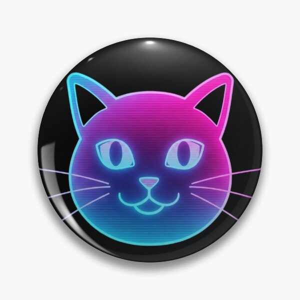 Item preview, Synthwave Cat designed and sold by Tw1nsAIArt.