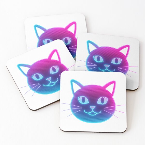 Item preview, Synthwave Cat designed and sold by Tw1nsAIArt.