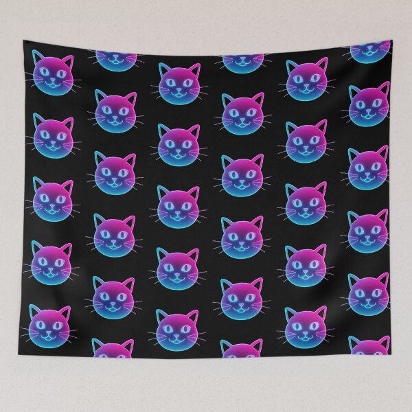 Item preview, Synthwave Cat designed and sold by Tw1nsAIArt.