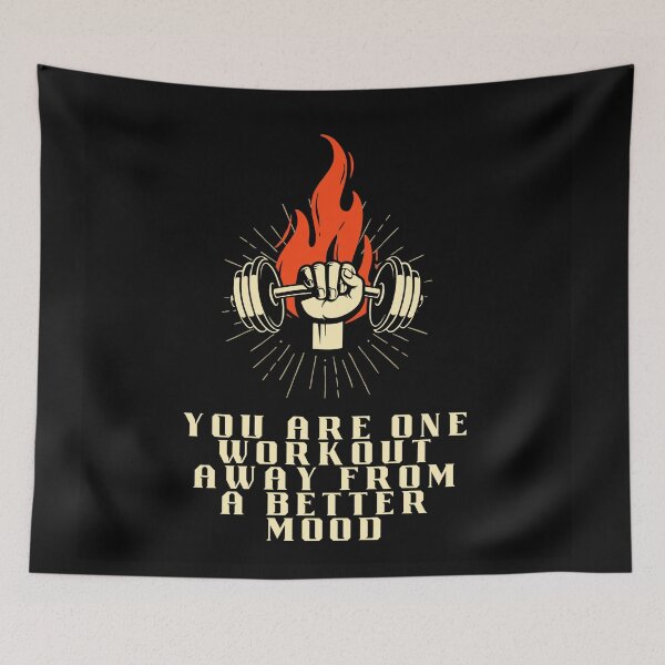 Item preview, You are one workout away from a better mood designed and sold by PsyFlow35.