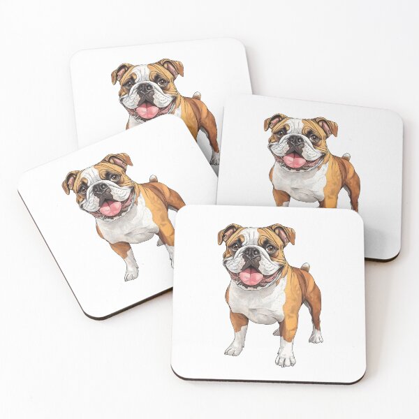 Item preview, Playful English Bulldog - cut out along the outlines 2 designed and sold by SteadyRolling.