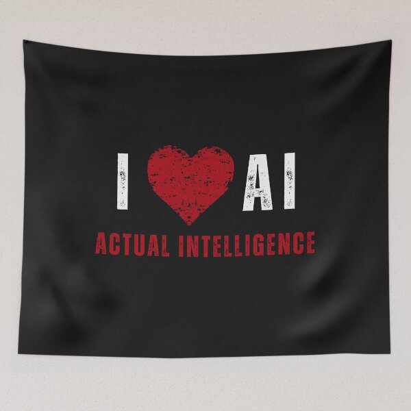 Item preview, Me encanta la inteligencia artificial real designed and sold by Positivet21.