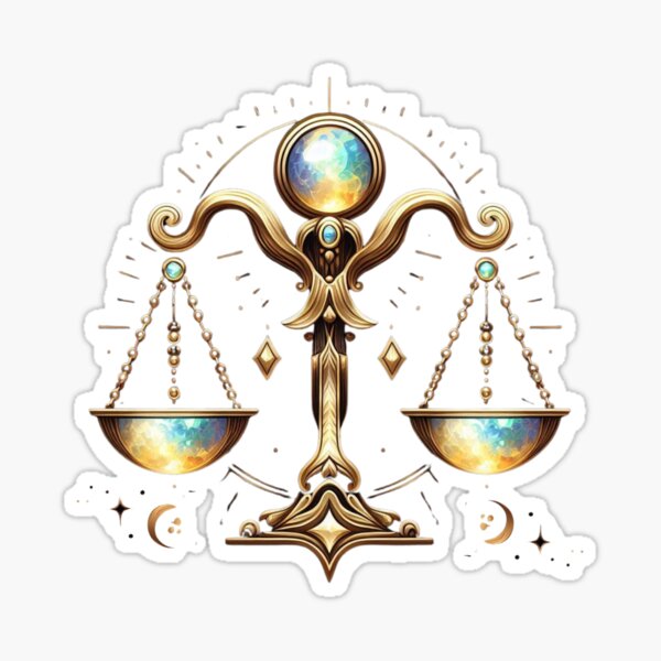 Libra Zodiac Sticker