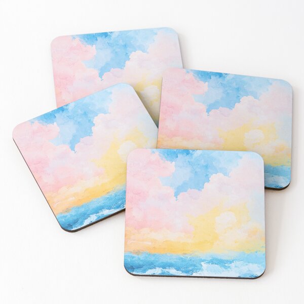 Item preview, Abstract Sky Sea Pastel Watercolor Clouds designed and sold by ArtHouseNiklas.
