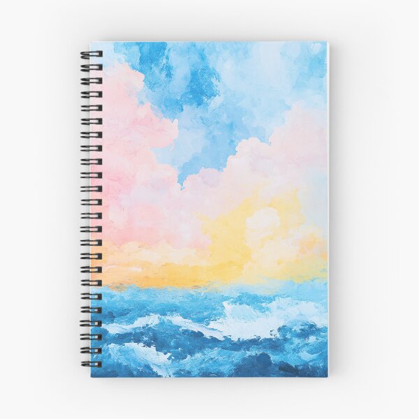 Item preview, Abstract Sky Sea Pastel Watercolor Clouds designed and sold by ArtHouseNiklas.