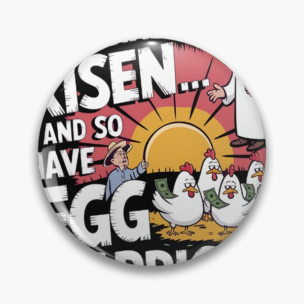 Item preview, He Has Risen Funny Easter Egg Prices Inflation Meme designed and sold by Alkaysare.
