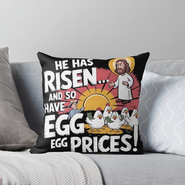 Item preview, He Has Risen Funny Easter Egg Prices Inflation Meme designed and sold by Alkaysare.