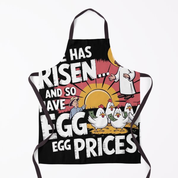 Item preview, He Has Risen Funny Easter Egg Prices Inflation Meme designed and sold by Alkaysare.
