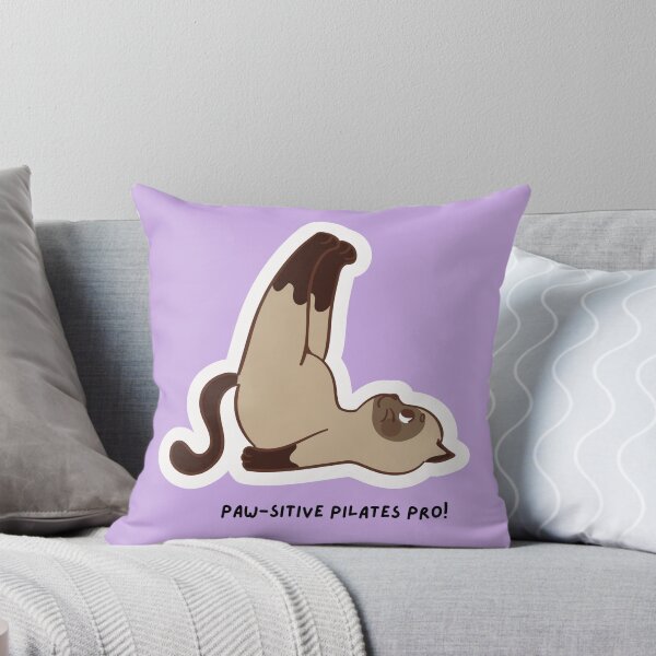 Item preview, Paw-sitive Pilates Cat designed and sold by Robin   King.