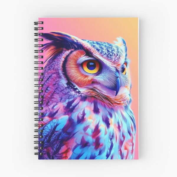 Item preview, Vibrant Owl in Electric Colors designed and sold by Twisted Kids.