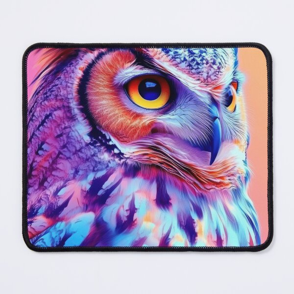 Item preview, Vibrant Owl in Electric Colors designed and sold by Twisted Kids.