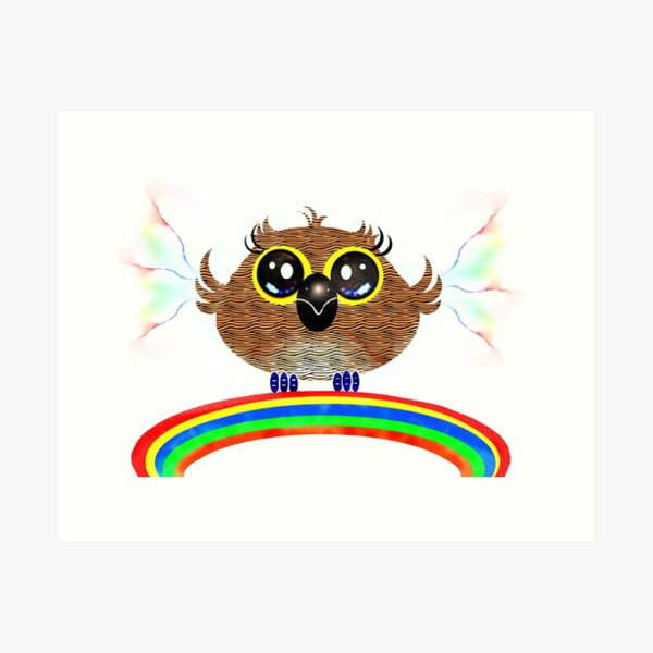 Item preview, Magical owl  designed and sold by Shirley cute art .