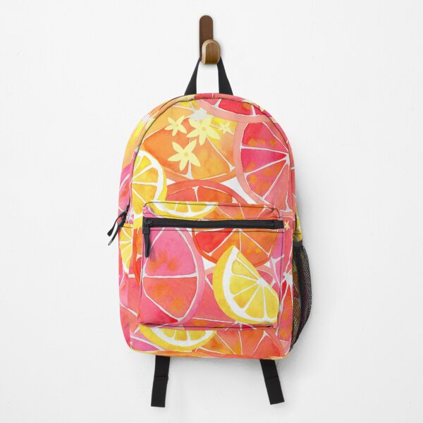 Item preview, A vibrant watercolor pattern of juicy grapefruits, oranges and lemons and citrus flowers designed and sold by Hillary Holt.