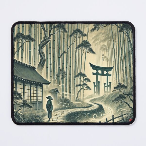 Item preview, Tranquil Bamboo Forest - Japanese Ink Style designed and sold by Macajuba Design .