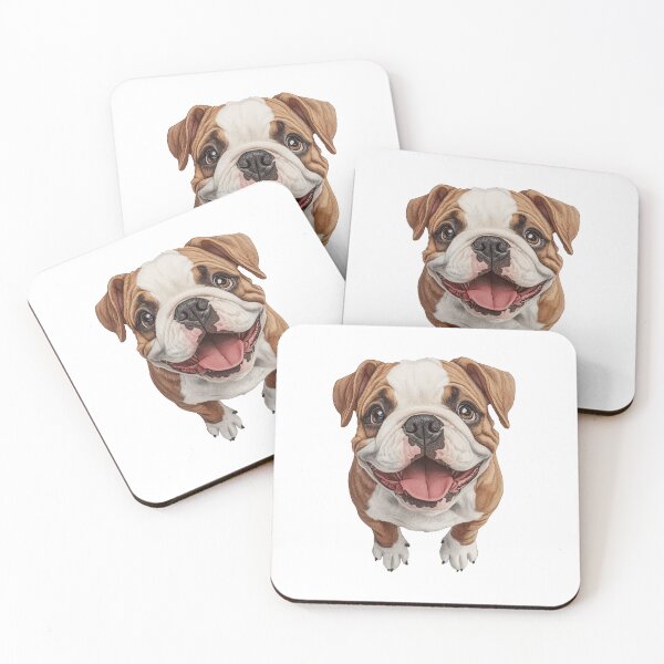 Item preview, Playful English Bulldog - cut out along the outlines 4 designed and sold by SteadyRolling.