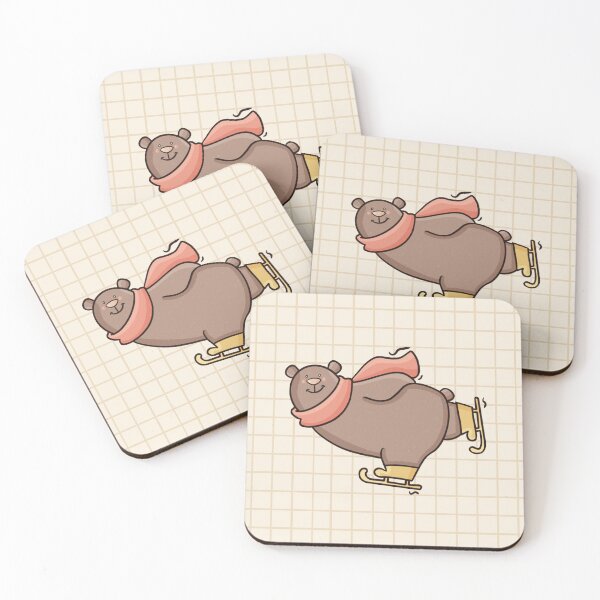 Item preview, Skating Bear designed and sold by annaillustrate.