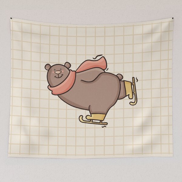 Item preview, Skating Bear designed and sold by annaillustrate.