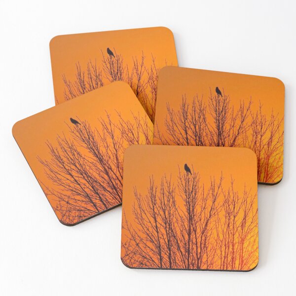 Item preview, Lone Bird on a Bare Tree at Sunset designed and sold by Glam-OOTD.