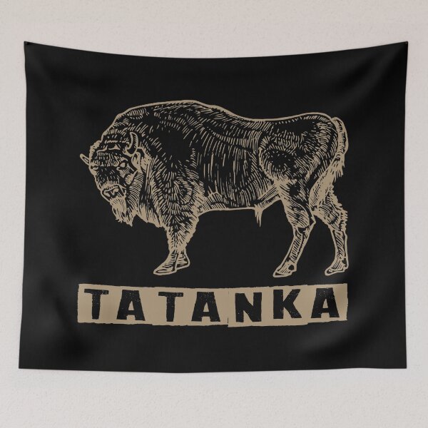 Item preview, TATANKA Shirt - Mens/Unisex  Fine Jersey Tee - Made in the USA - native american buffalo language, lakota sioux tribe designed and sold by nativeStor.