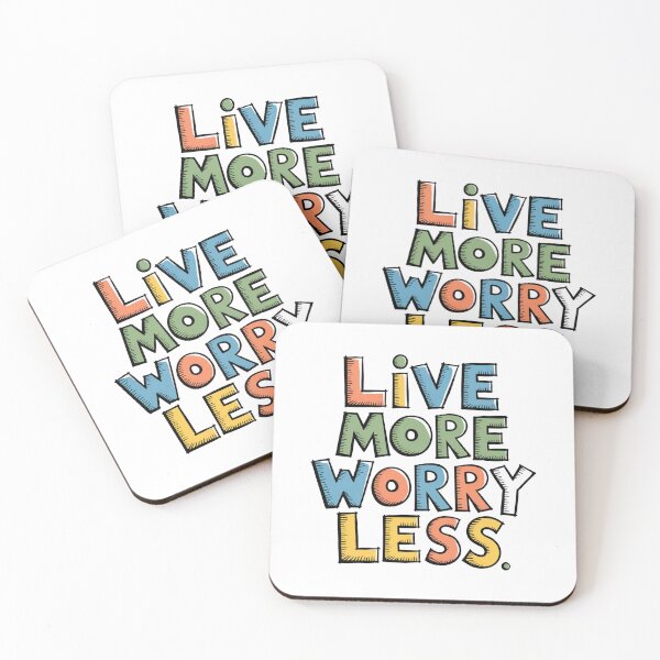Item preview, Copy of Live More Worry Less designed and sold by MonkiFlipp.