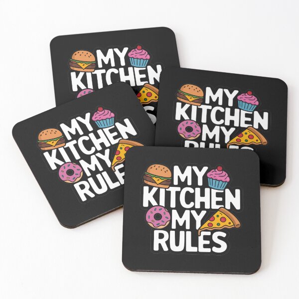 Item preview, My Kitchen My Rules designed and sold by MonkiFlipp.