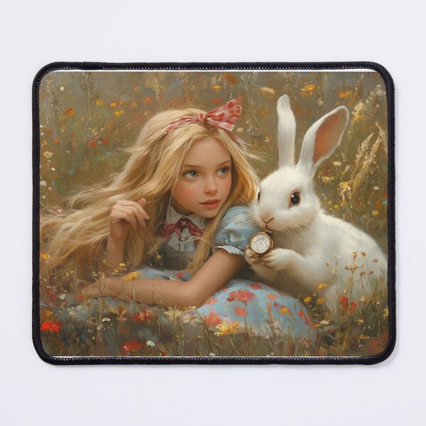 Item preview, Alice and the White Rabbit designed and sold by ACuriousshoppe.