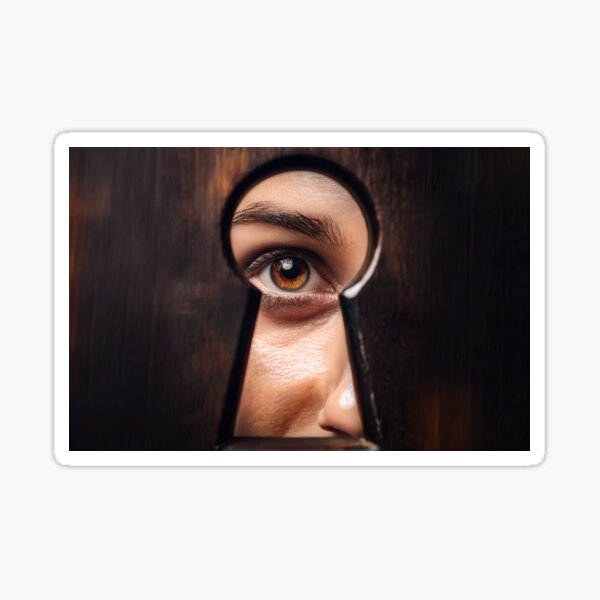 Item preview, peering through the keyhole designed and sold by psychoshadow.