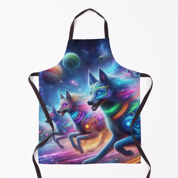 Item preview, Mystical dogs racing in space designed and sold by Dogandesighn.