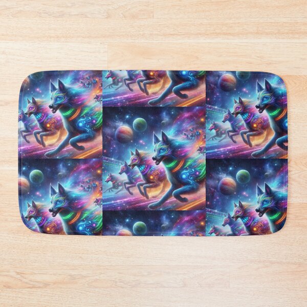 Item preview, Mystical dogs racing in space designed and sold by Dogandesighn.