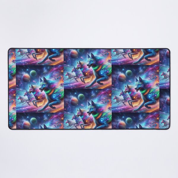 Item preview, Mystical dogs racing in space designed and sold by Dogandesighn.