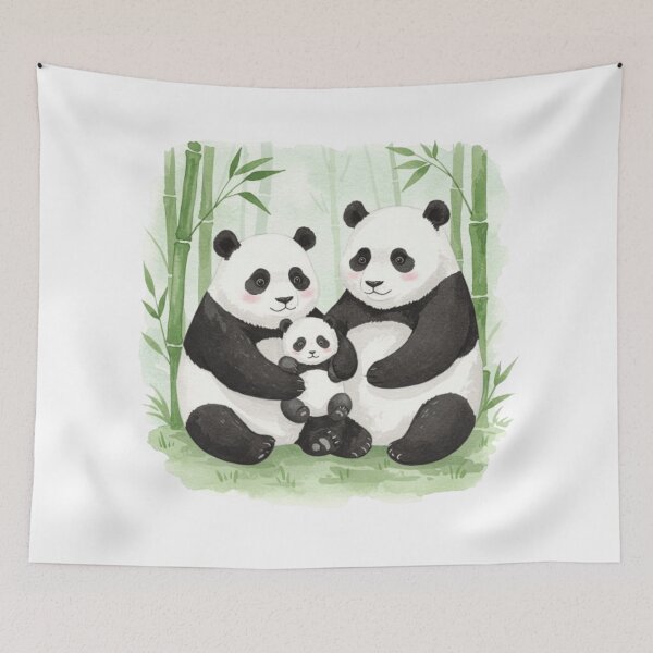 Item preview, Panda family  designed and sold by Chiknook.