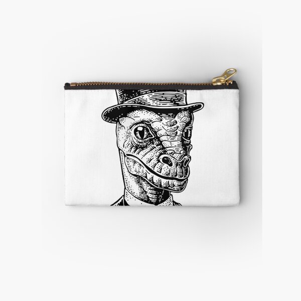 Item preview, Reptilian dressed in a hat, suit, waistcoat. Vector black engraving vintage illustrations designed and sold by morevector.