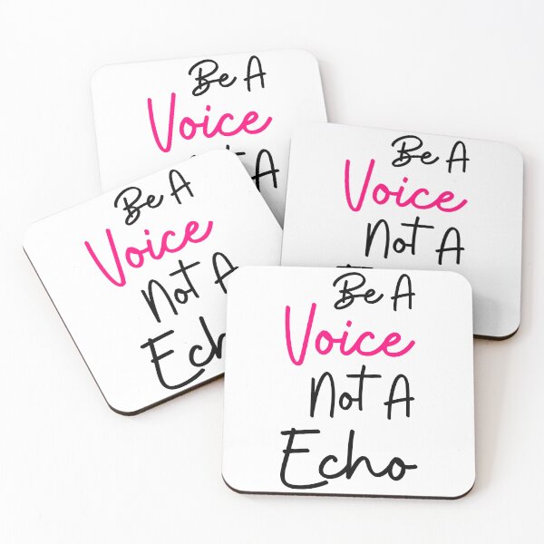 Item preview, Be a voice not an echo inspirational quote designed and sold by SlocifieShop.