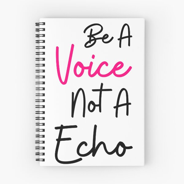 Item preview, Be a voice not an echo inspirational quote designed and sold by SlocifieShop.