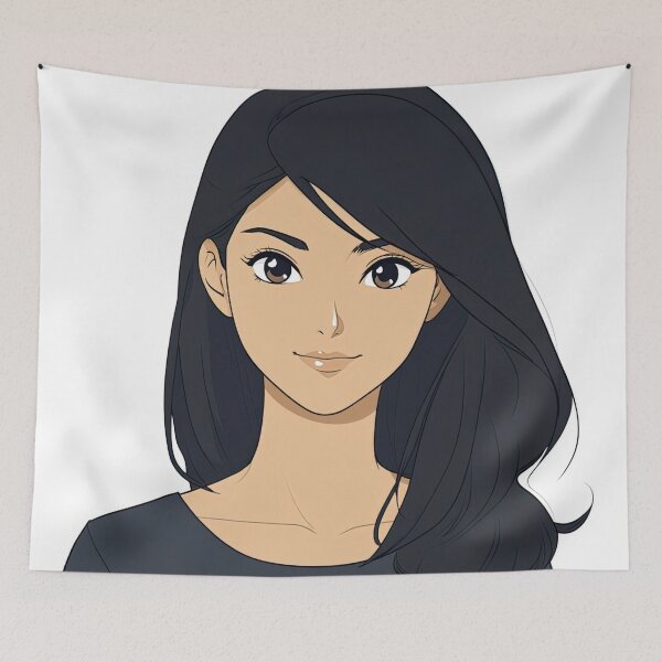 Item preview, Panamanian woman | Anime style designed and sold by ComicsFactory.