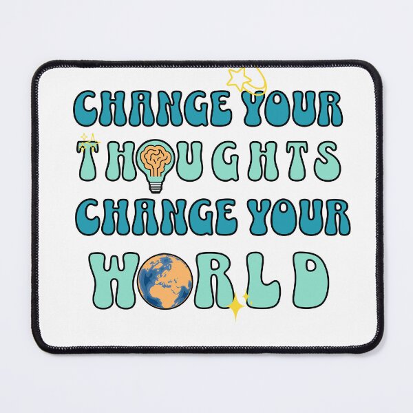 Item preview, Change Your Thoughts, Change Your World Motivational Design designed and sold by Building60media.