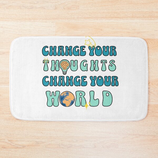 Item preview, Change Your Thoughts, Change Your World Motivational Design designed and sold by Building60media.
