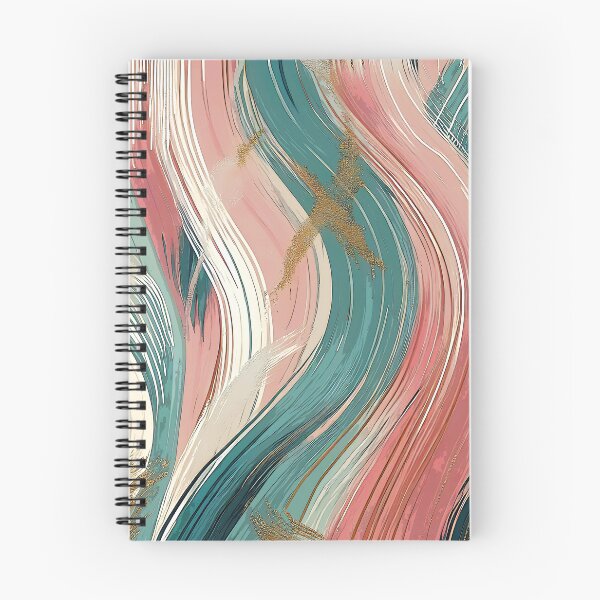 Item preview, Aesthetic motif, light pink and pale green brushstrokes, paper marbling,patterns that mimic the fluidity of water or the veining found in natural stone like marble or agate designed and sold by Collagedream.