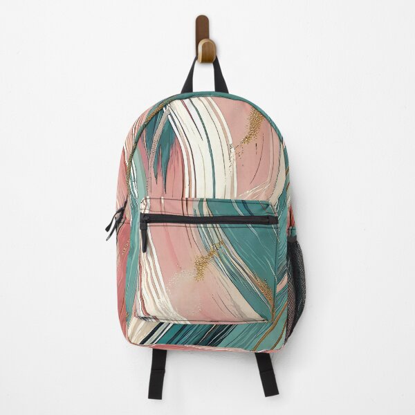 Item preview, Aesthetic motif, light pink and pale green brushstrokes, paper marbling,patterns that mimic the fluidity of water or the veining found in natural stone like marble or agate designed and sold by Collagedream.