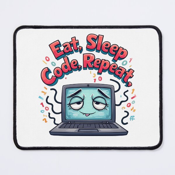 Item preview, Eat Sleep Code Repeat - Programmer Humour Design designed and sold by javaoverride.