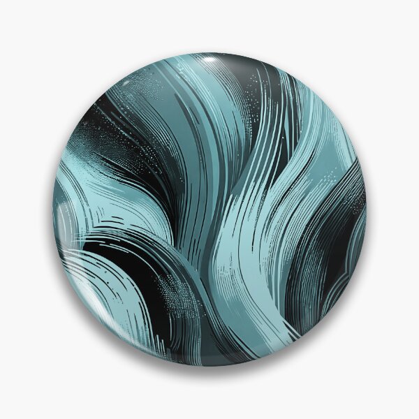 Item preview, Blue Aesthetic motif, light blue and navy brushstrokes, paper marbling,patterns that mimic the fluidity of water or the veining found in natural stone like marble or agate designed and sold by Collagedream.