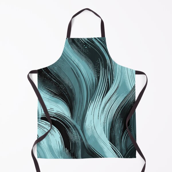 Item preview, Blue Aesthetic motif, light blue and navy brushstrokes, paper marbling,patterns that mimic the fluidity of water or the veining found in natural stone like marble or agate designed and sold by Collagedream.