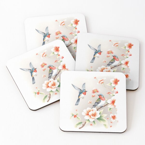 Item preview, Chinoiserie Birds and Flowers designed and sold by TestudoDesign.