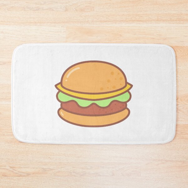 Item preview, Cute Fast Food Element Hand Drawn Cheese Hamburger designed and sold by nuchz.