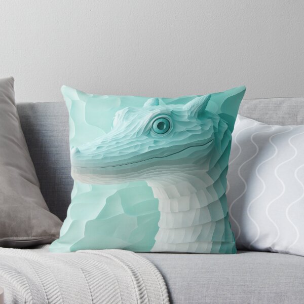 Item preview, Whimsical Aqua Dragon Portrait designed and sold by Twisted Kids.