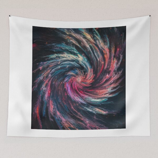 Item preview, Cosmic Dreamscape: Abstract Galaxy Swirl Art Print - Vibrant Nebula Wall Decor designed and sold by ImagineRainbows.