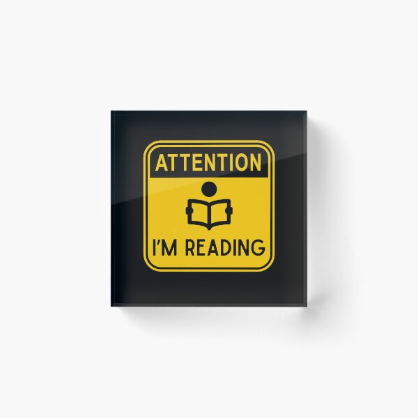 Item preview, Attention I am reading book designed and sold by szerper.